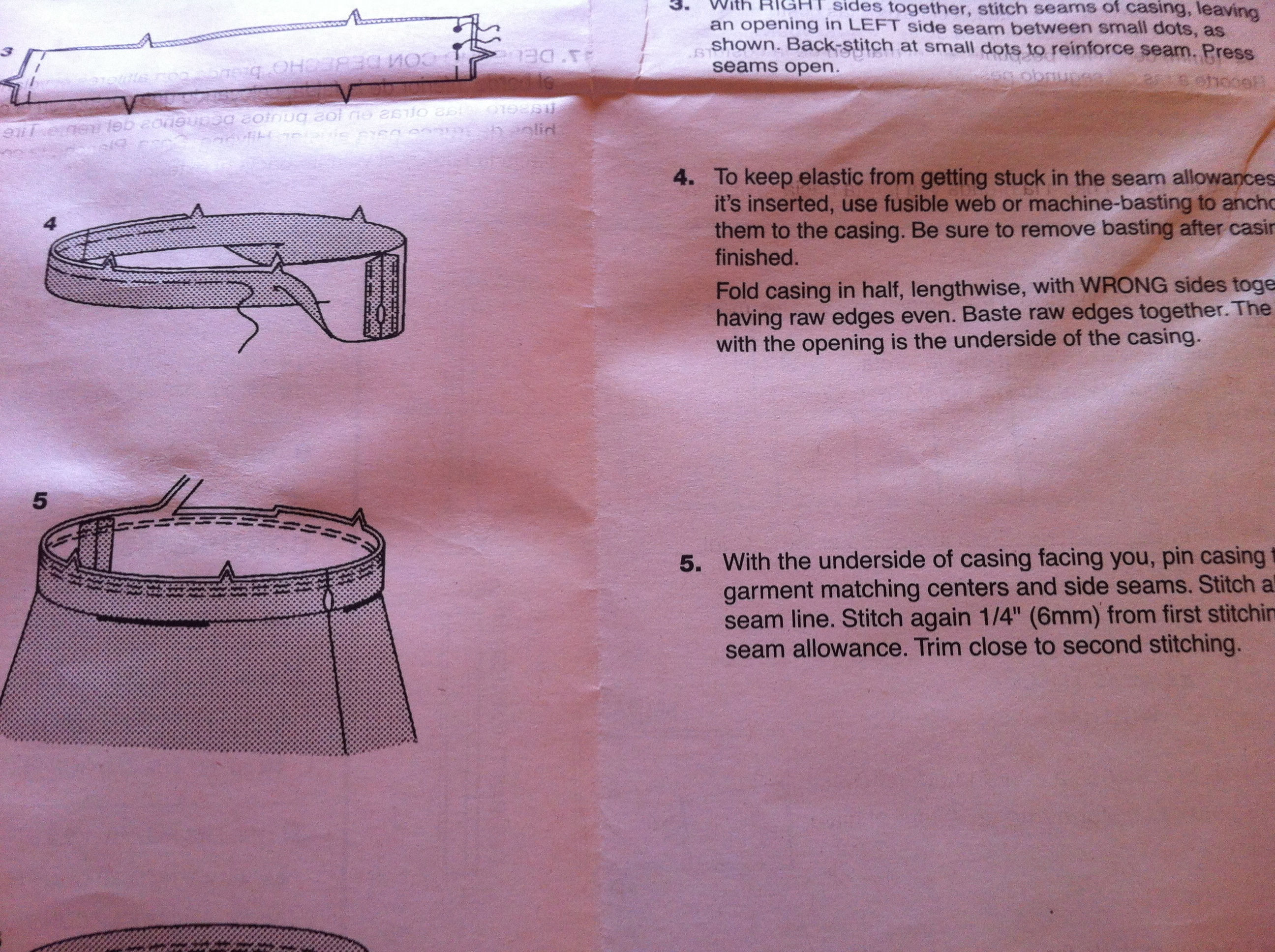 sewing instructions